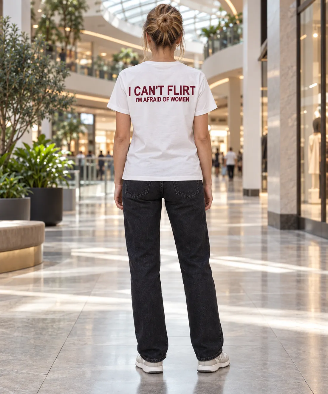 I CAN'T FLIRT — I'M AFRAID OF WOMEN – worn