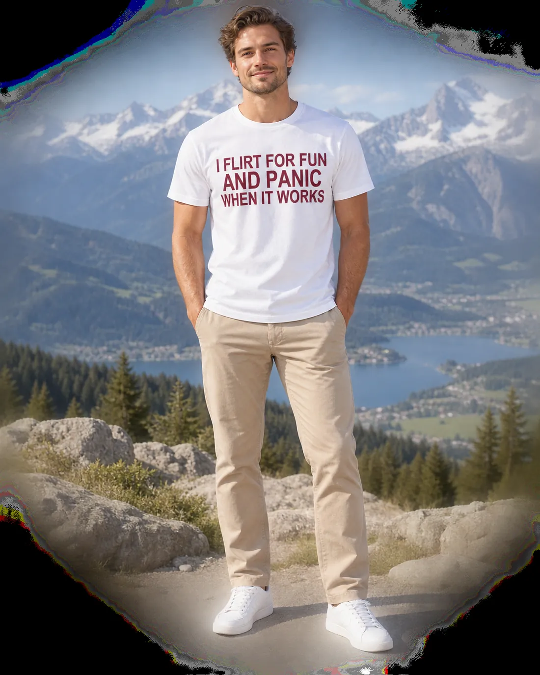I FLIRT FOR FUN AND PANIC WHEN IT WORKS – getragen