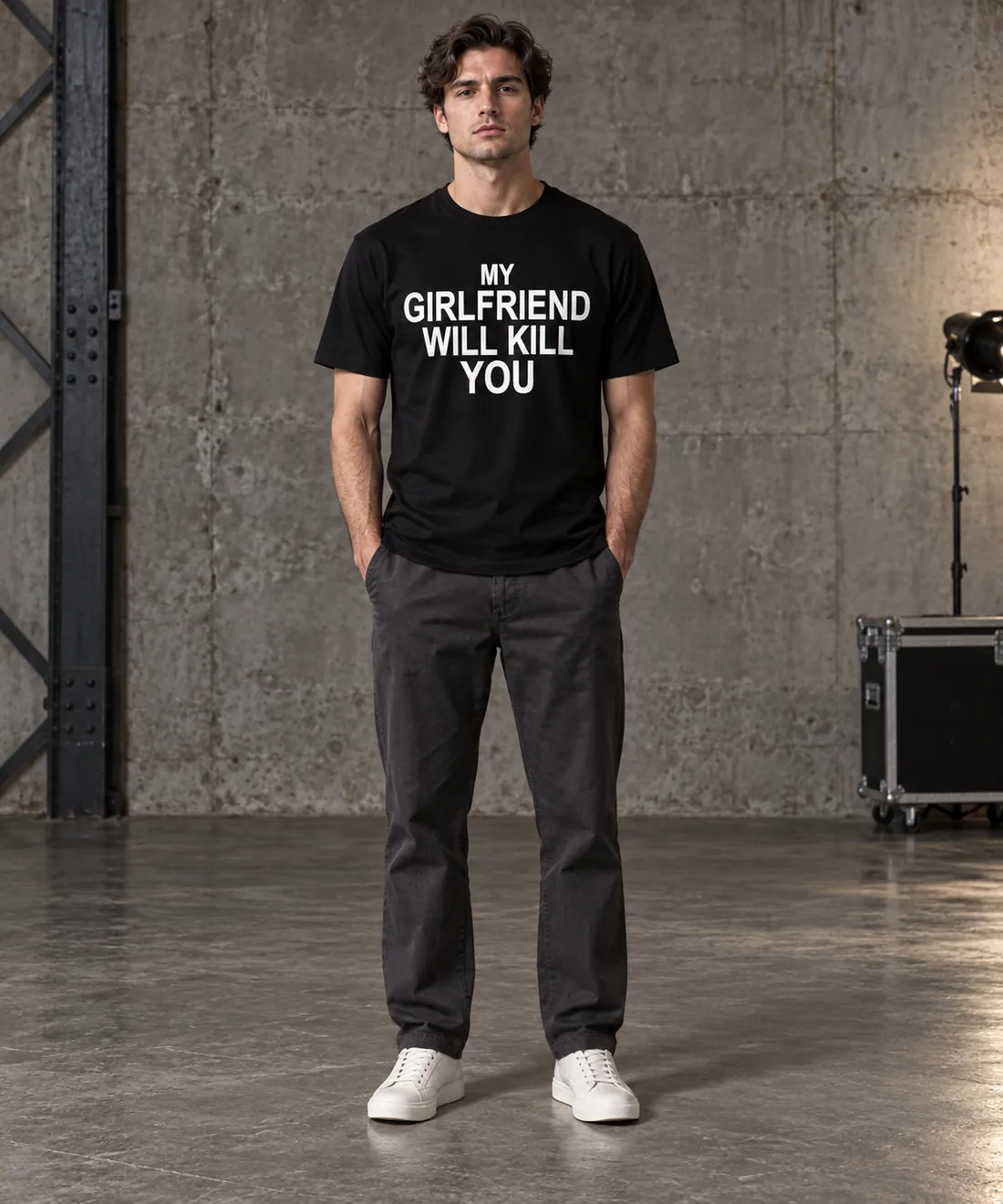 MY GIRLFRIEND WILL KILL YOU – getragen