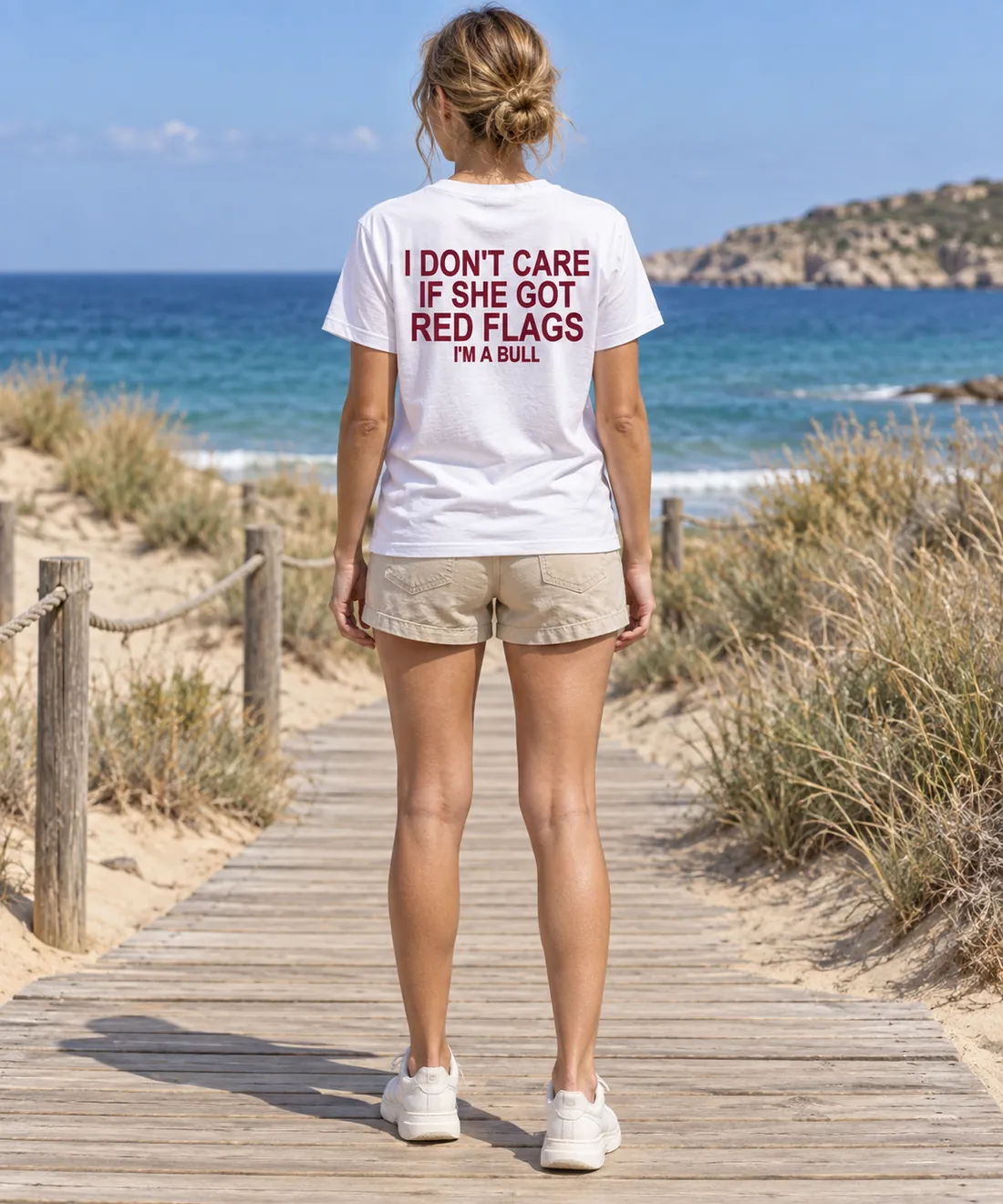I DON'T CARE IF SHE GOT RED FLAGS — I'M A BULL – getragen