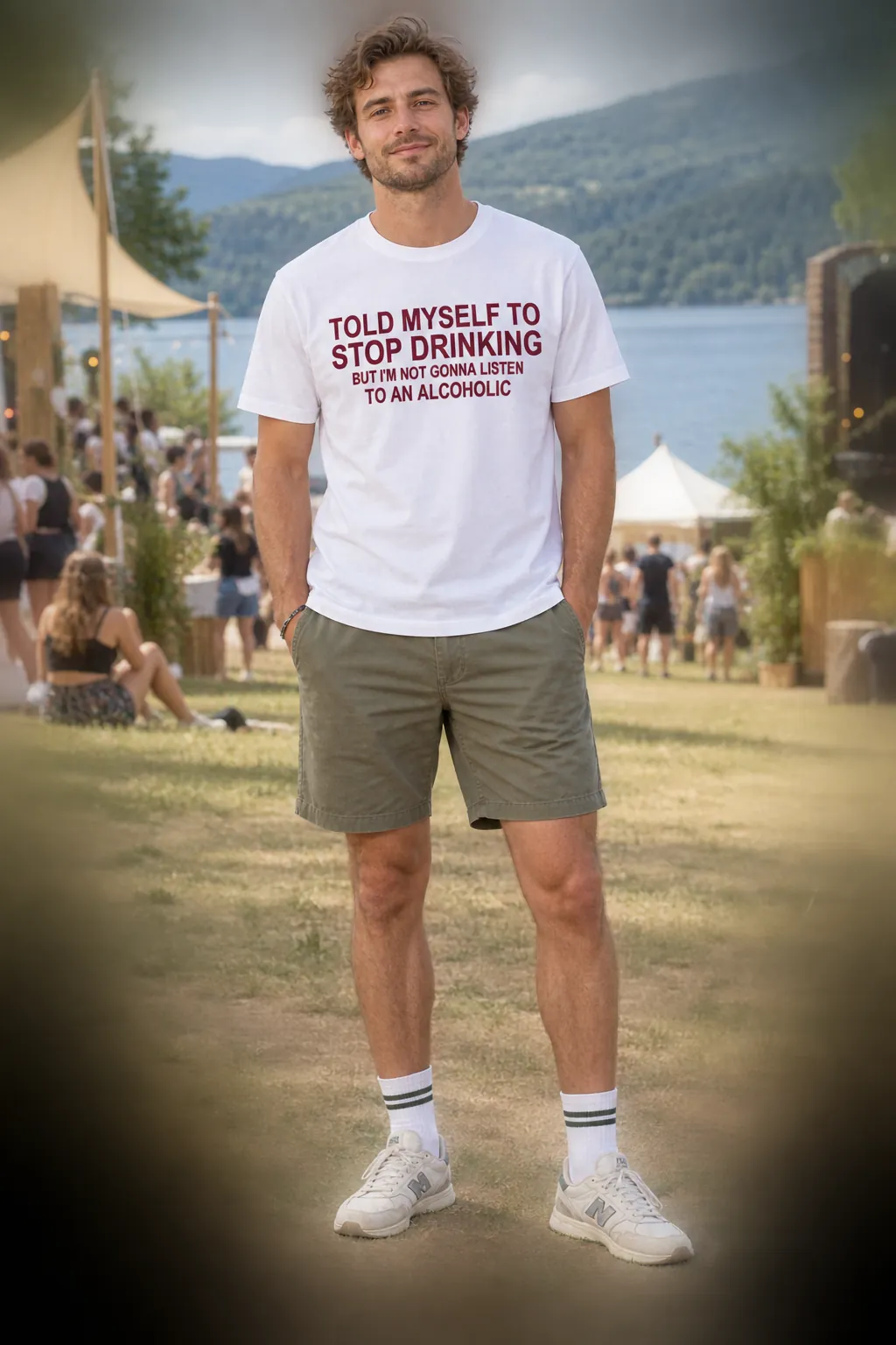 TOLD MYSELF TO STOP DRINKING — BUT I'M NOT GONNA LISTEN TO AN ALCOHOLIC – getragen